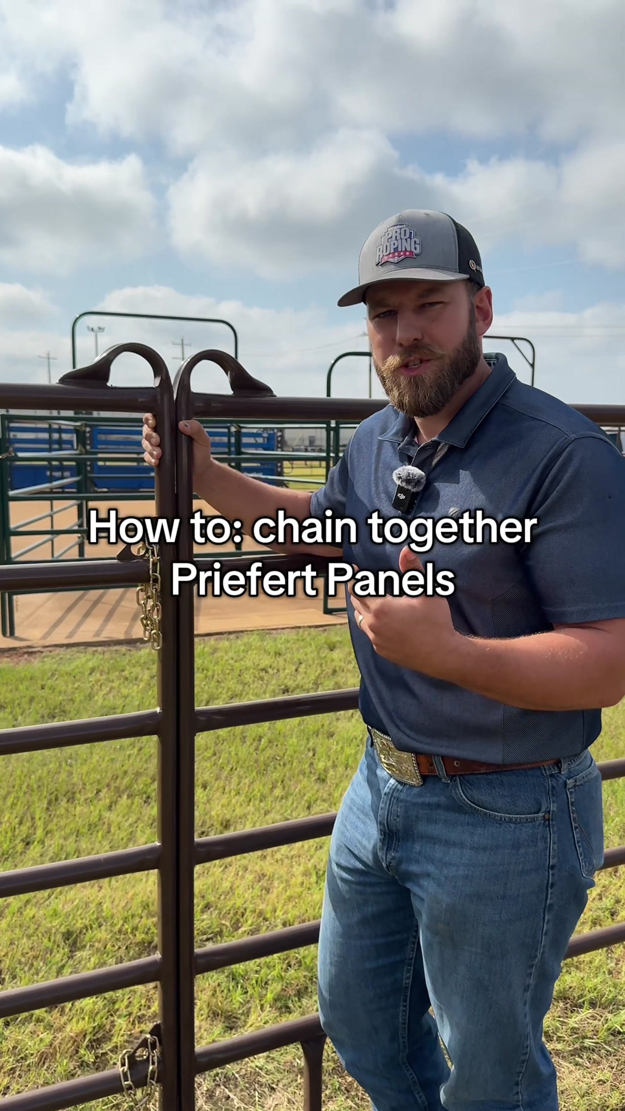 How To Chain Priefert Panels.MOV